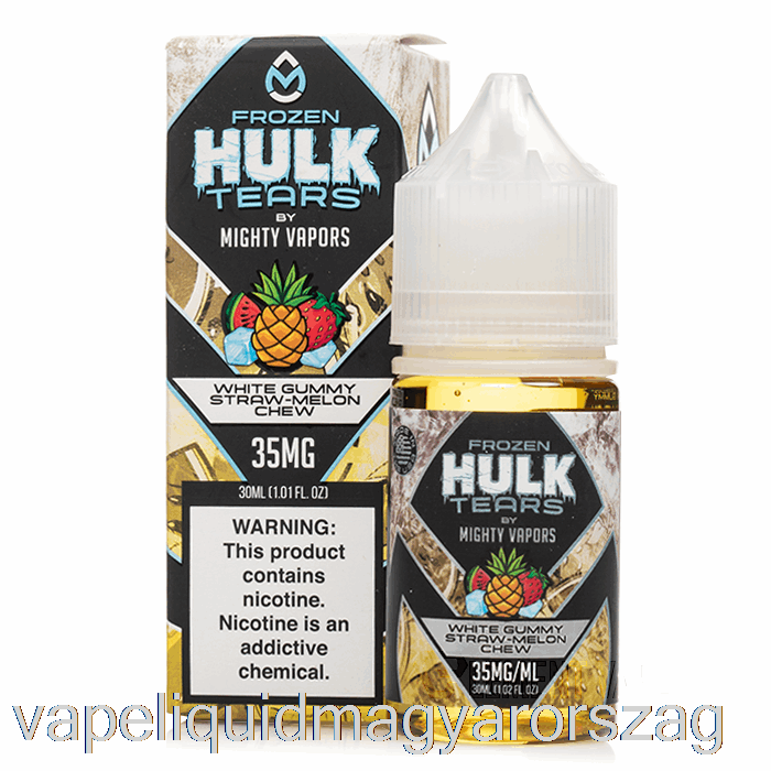 Fagyasztott Fehér Gumiszerű Szalma Dinnye Rágó - Hulk Könnyes Só - 30 Ml 35 Mg Vape Toll